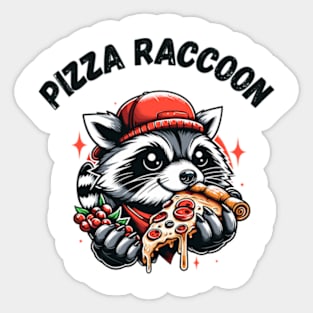 Pizza Raccoon Sticker